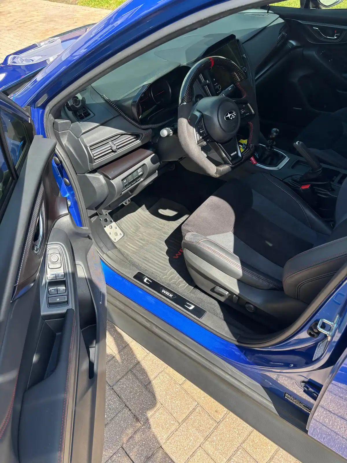 Subaru WRX cabin and front seats after an interior detail